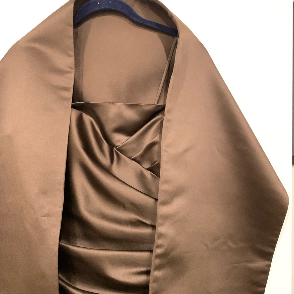Mori Lee Chocolate Gown - Picture 9 of 10
